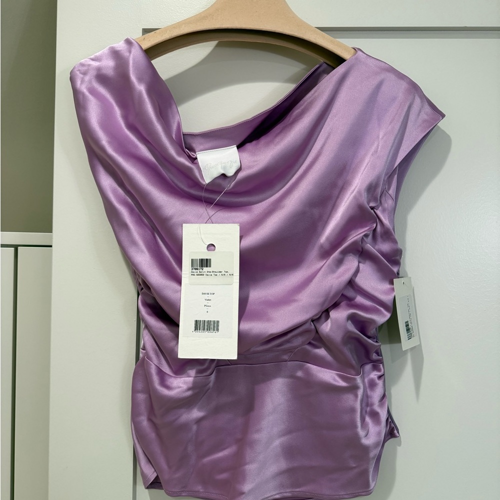 Paris Georgia Lilac Satin Blouse